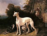 A Greyhound In An Extensive Landscape by Alfred Dedreux